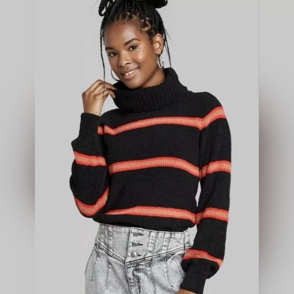 wild fable Sweaters - Wild Fable Long Sleeve Striped Cowl Neck Sweater